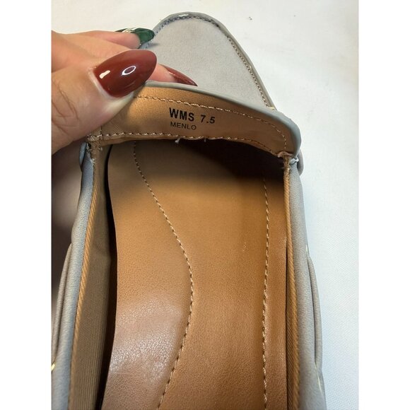 Dolce Vita Menlo Women's Size 7.5 Gray Suede Leather Slip-on Loafers Flats Shoes - Picture 11 of 12